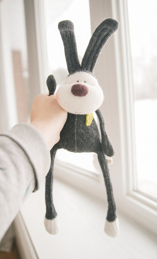 Isla - Original Sculpted Sock Bunny, weighted