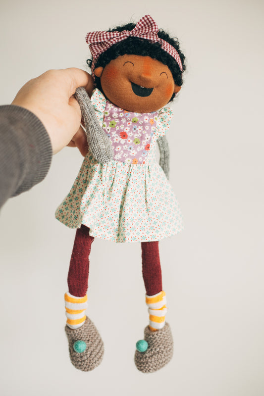 Nora - Wool Filled Weighted Waldorf Inspired Doll