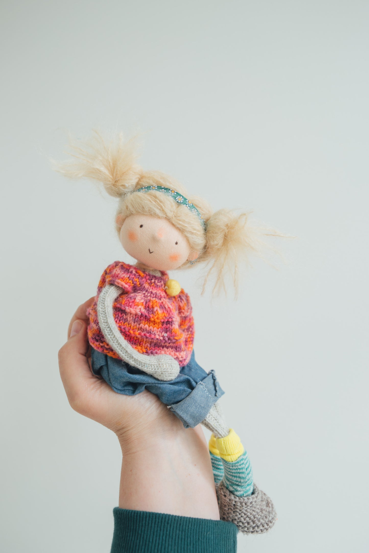 Boo - Pint Sized Wool Filled Weighted Waldorf Inspired Doll (Copy)