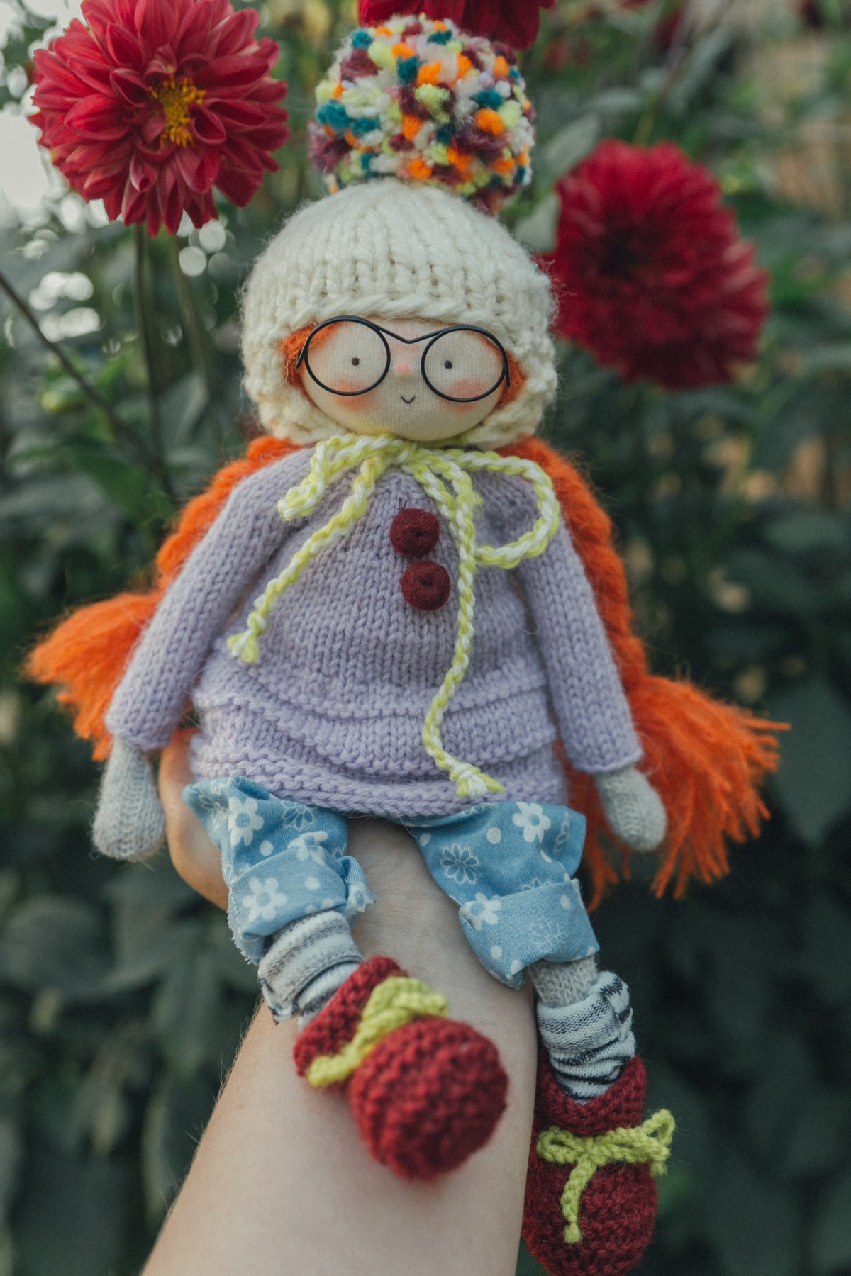 Gwen - Pint Sized Wool Filled Weighted Waldorf Inspired Doll