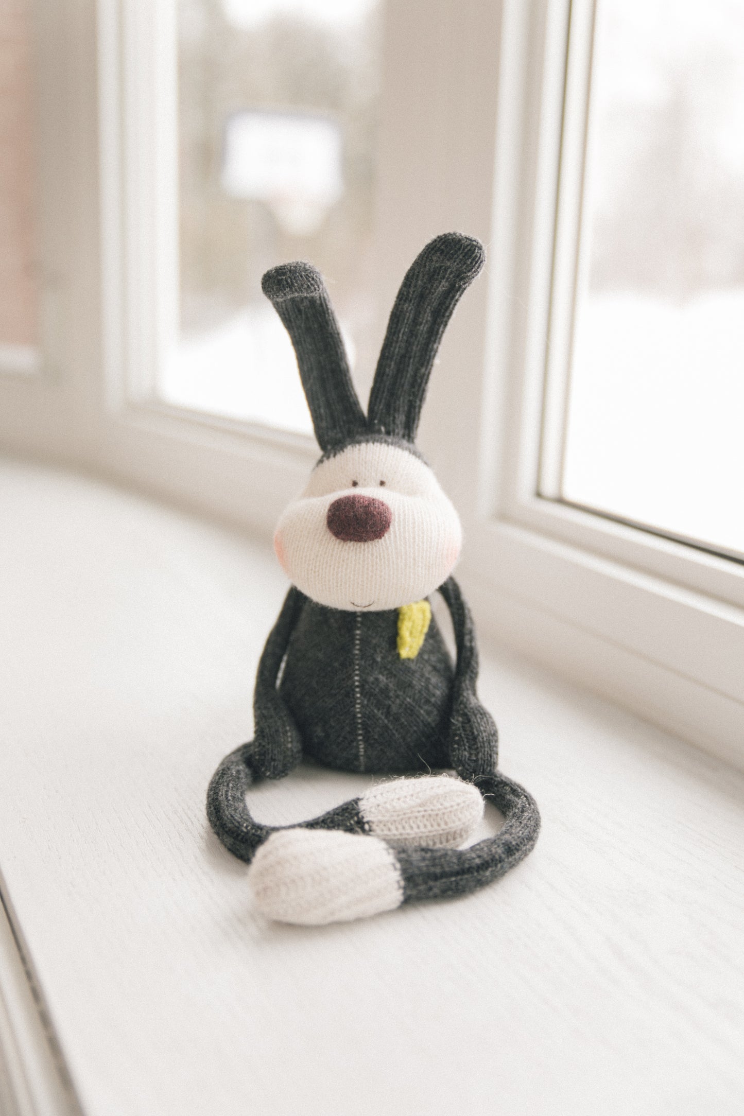 Isla - Original Sculpted Sock Bunny, weighted