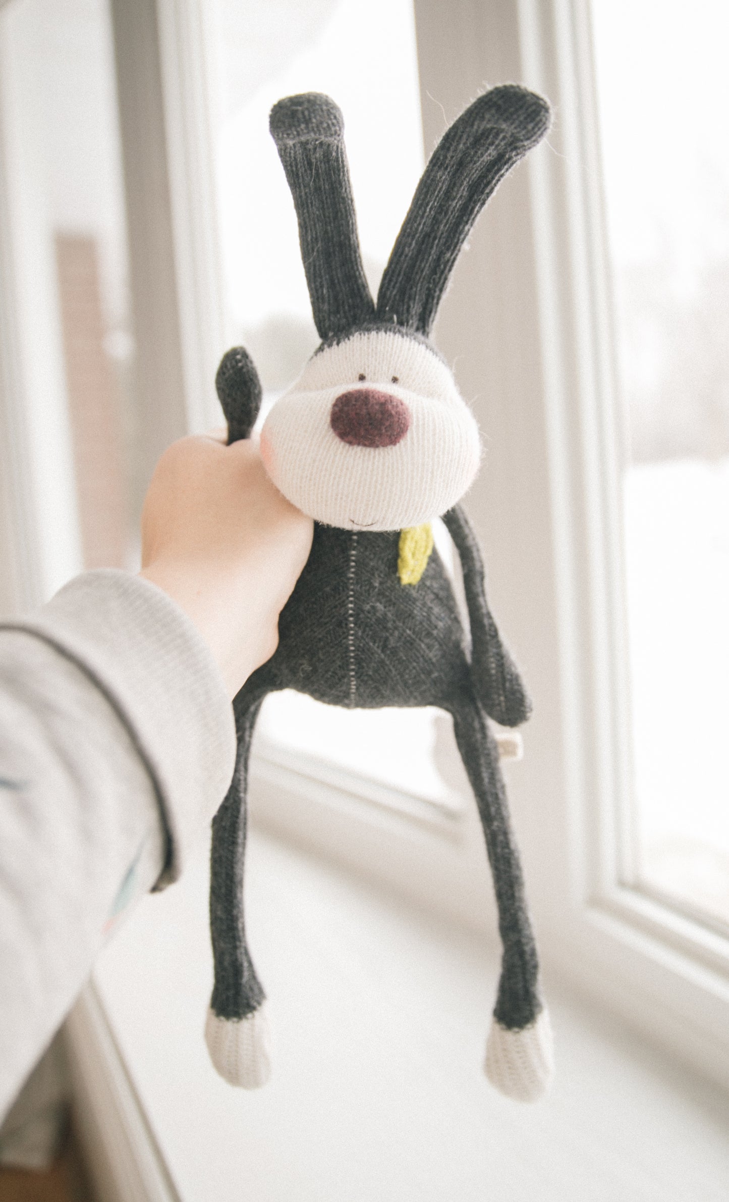 Isla - Original Sculpted Sock Bunny, weighted
