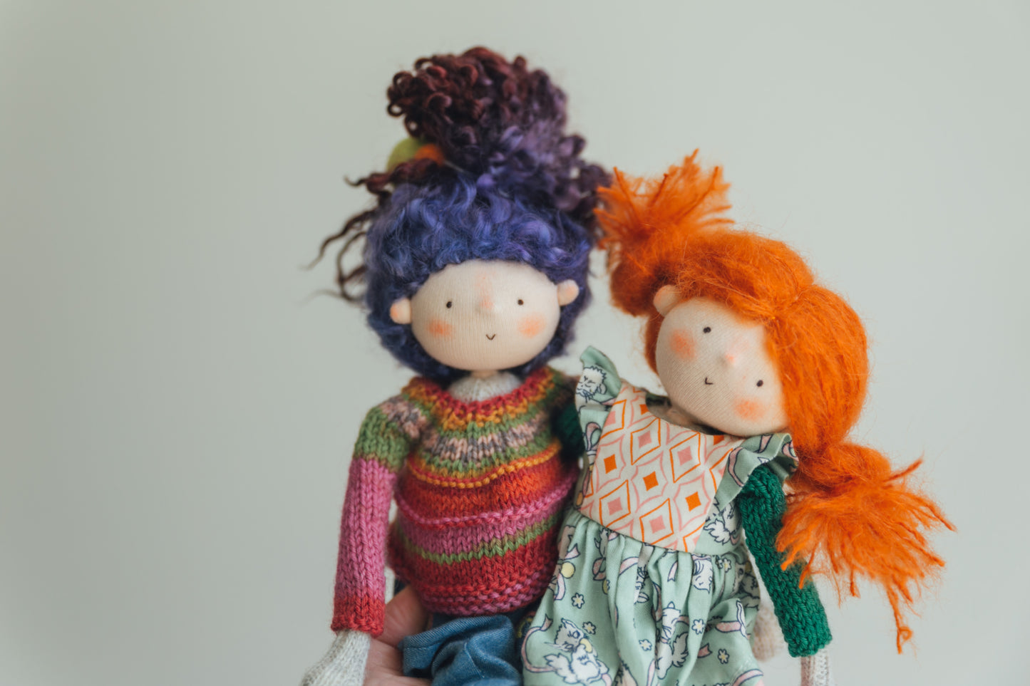 Wren - Pint Sized Wool Filled Weighted Waldorf Inspired Doll