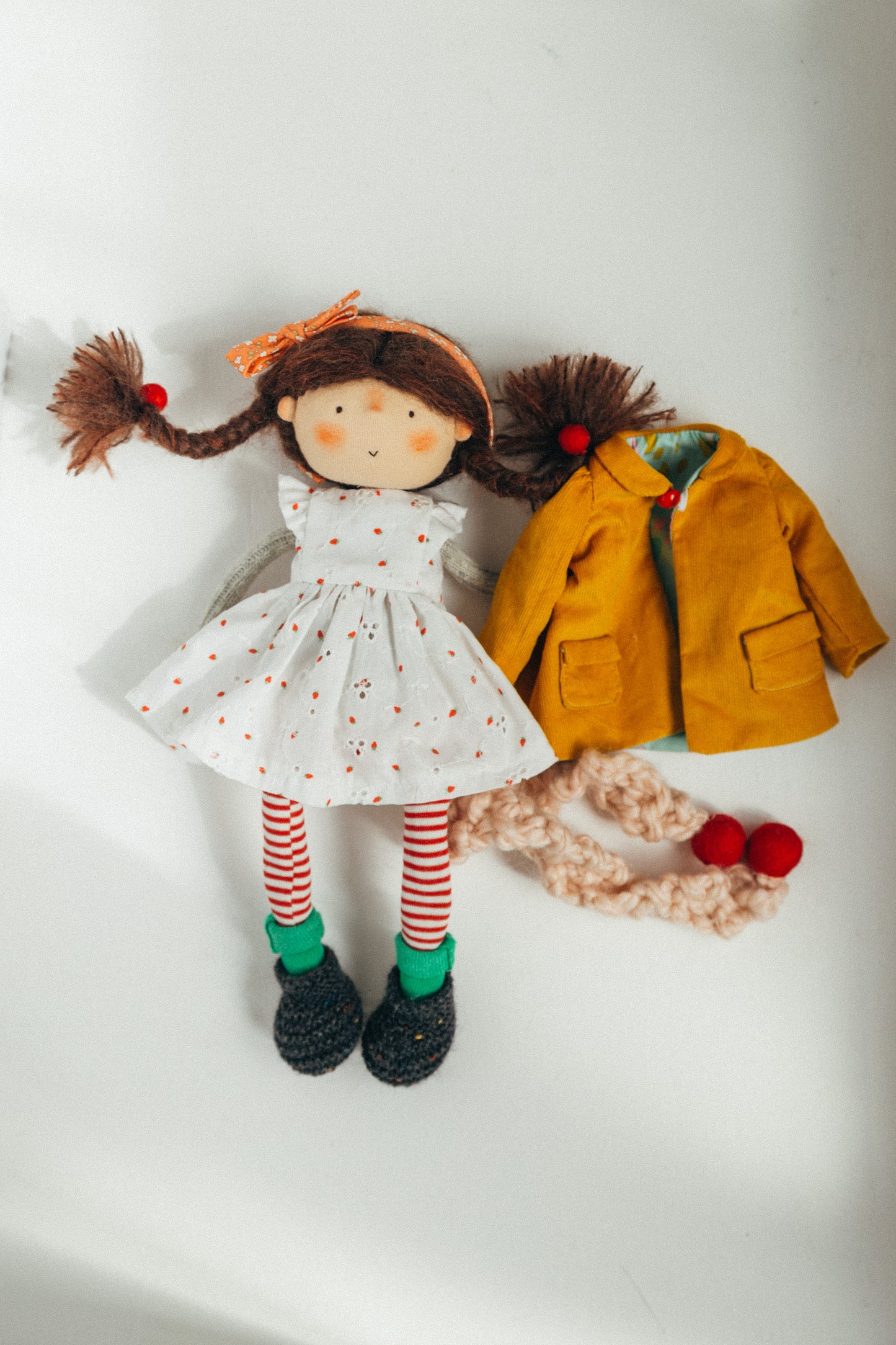 Olive - Wool Filled Weighted Waldorf Inspired Doll