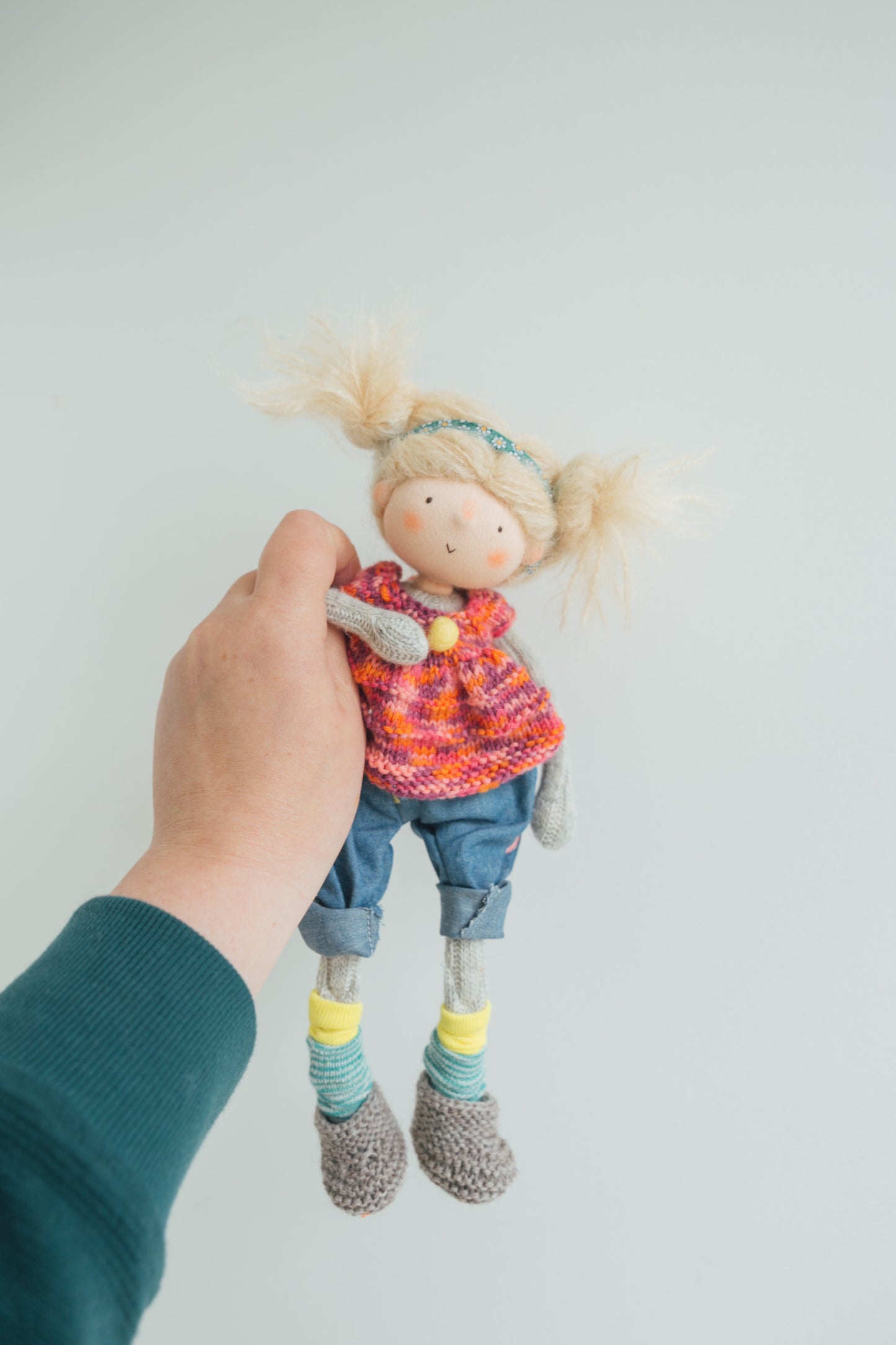 Boo - Pint Sized Wool Filled Weighted Waldorf Inspired Doll (Copy)