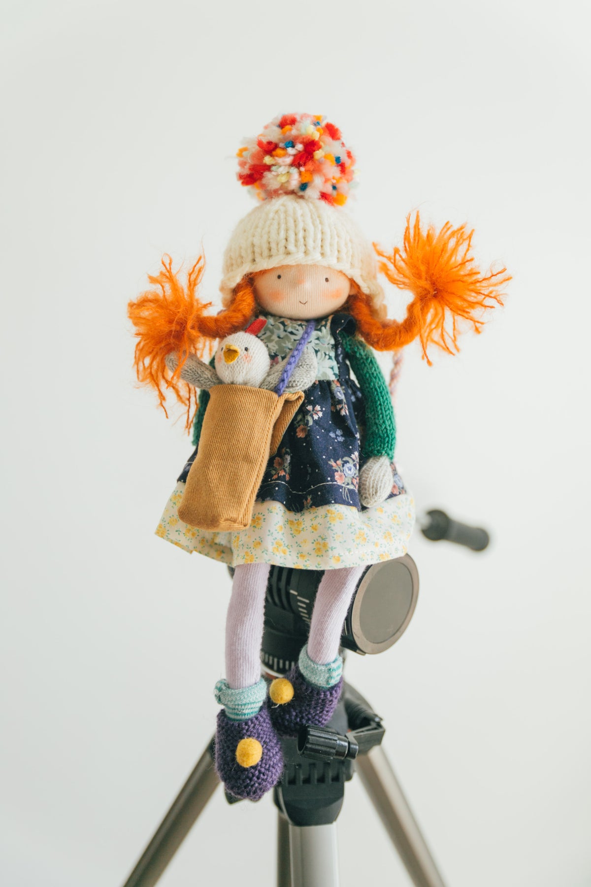 Carmen - Pint Sized Wool Filled Weighted Waldorf Inspired Doll