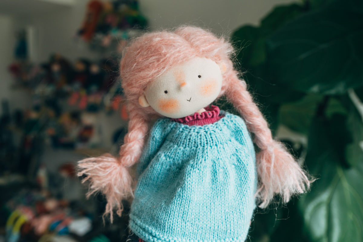 Penny - Wool Filled Weighted Waldorf Inspired Doll