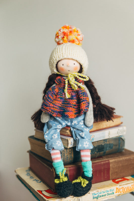 Poppy - Pint Sized Wool Filled Weighted Waldorf Inspired Doll