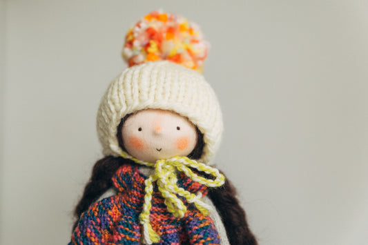 Poppy - Pint Sized Wool Filled Weighted Waldorf Inspired Doll