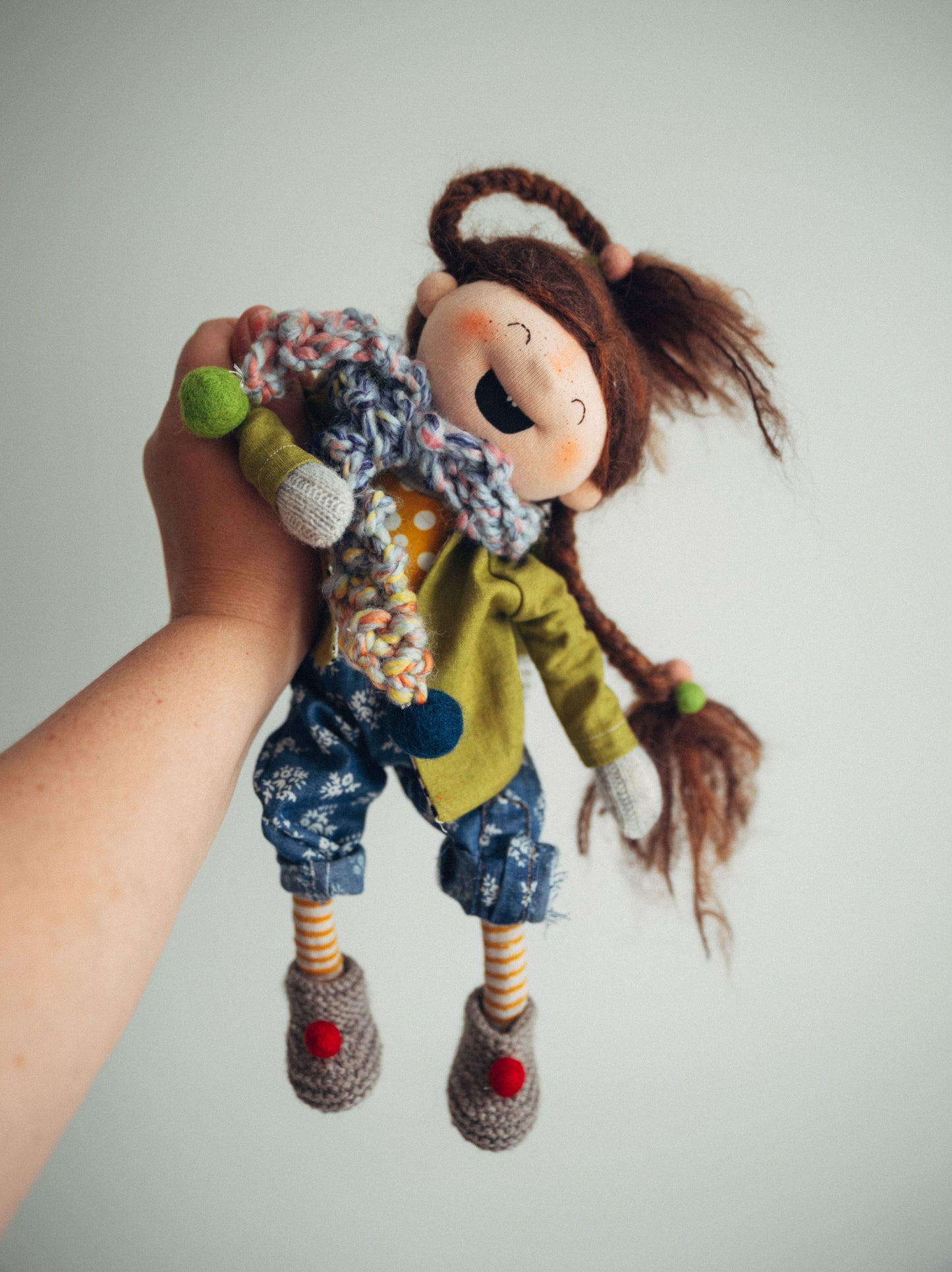 Rena - Wool Filled Weighted Waldorf Inspired Doll